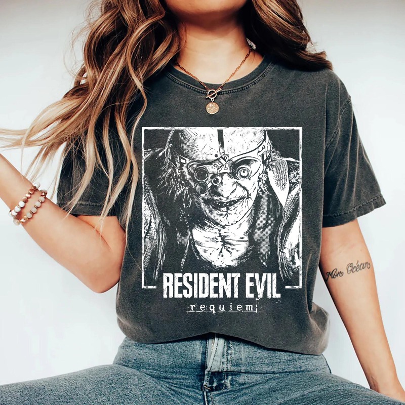 Street Fashion Couple - Retro Resident Evil 9 Requiem T-shirt