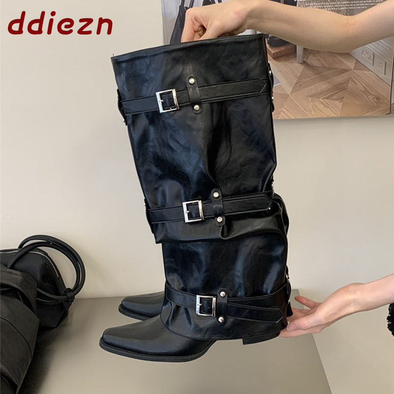Street Fashion Ladies - Black New Autumn Winter Narrow Band