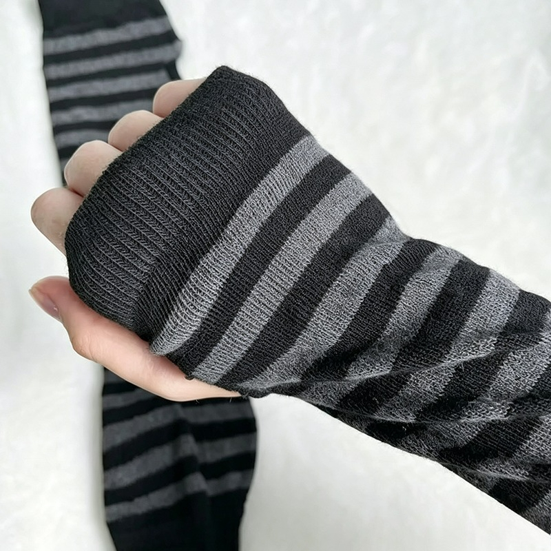 Street Fashion Gloves - Punk Long Sleeves Fingerless Gloves Cuff