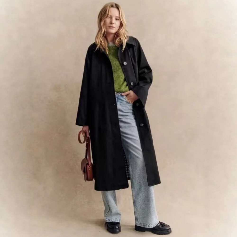 Women's Fashion Long Trench Co - Street Fashion England ulasan dan harga