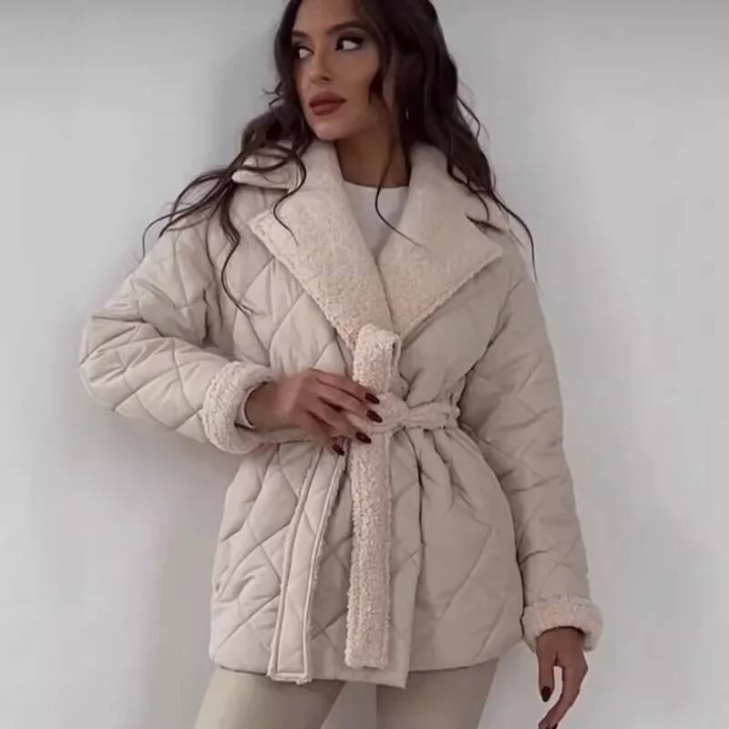 Elegant Quilted With Faux Fur  - Street Fashion England ulasan dan harga