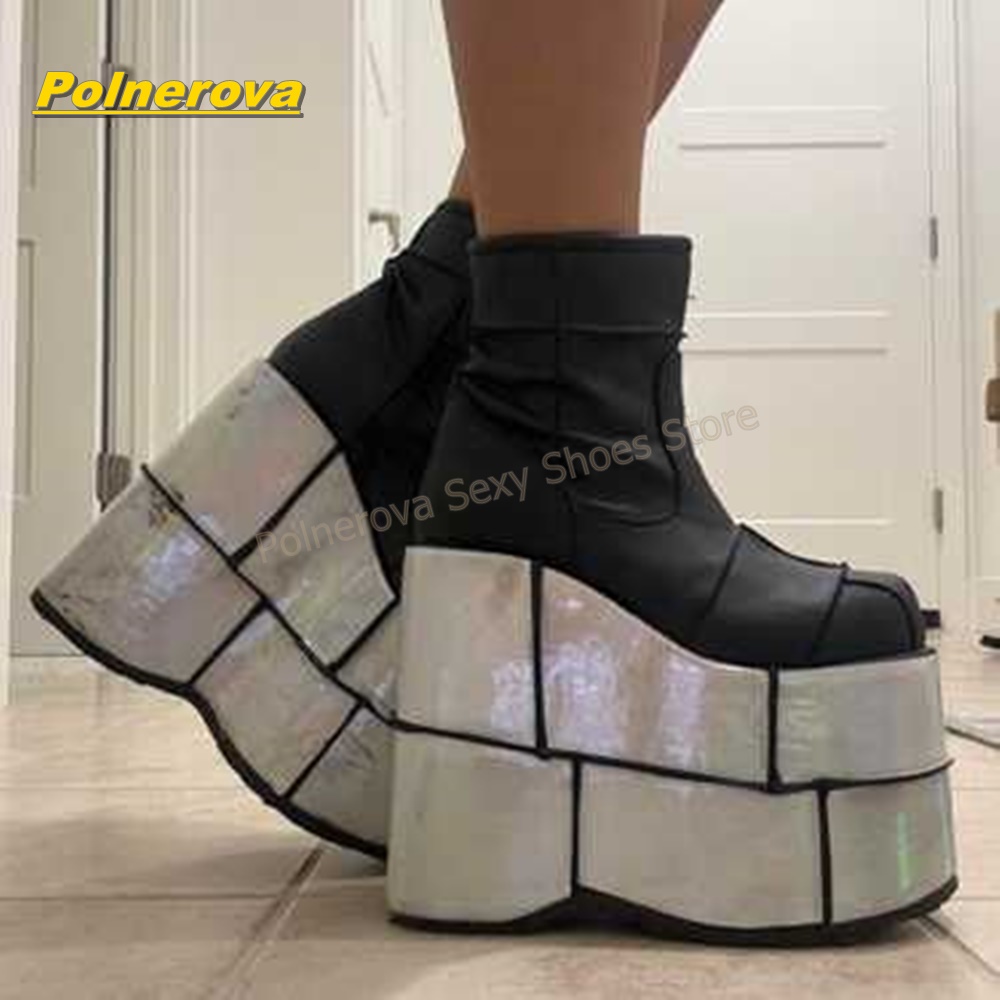 Women Y2K Mixed Colors Platfor - Street Fashion Y2K ulasan dan harga