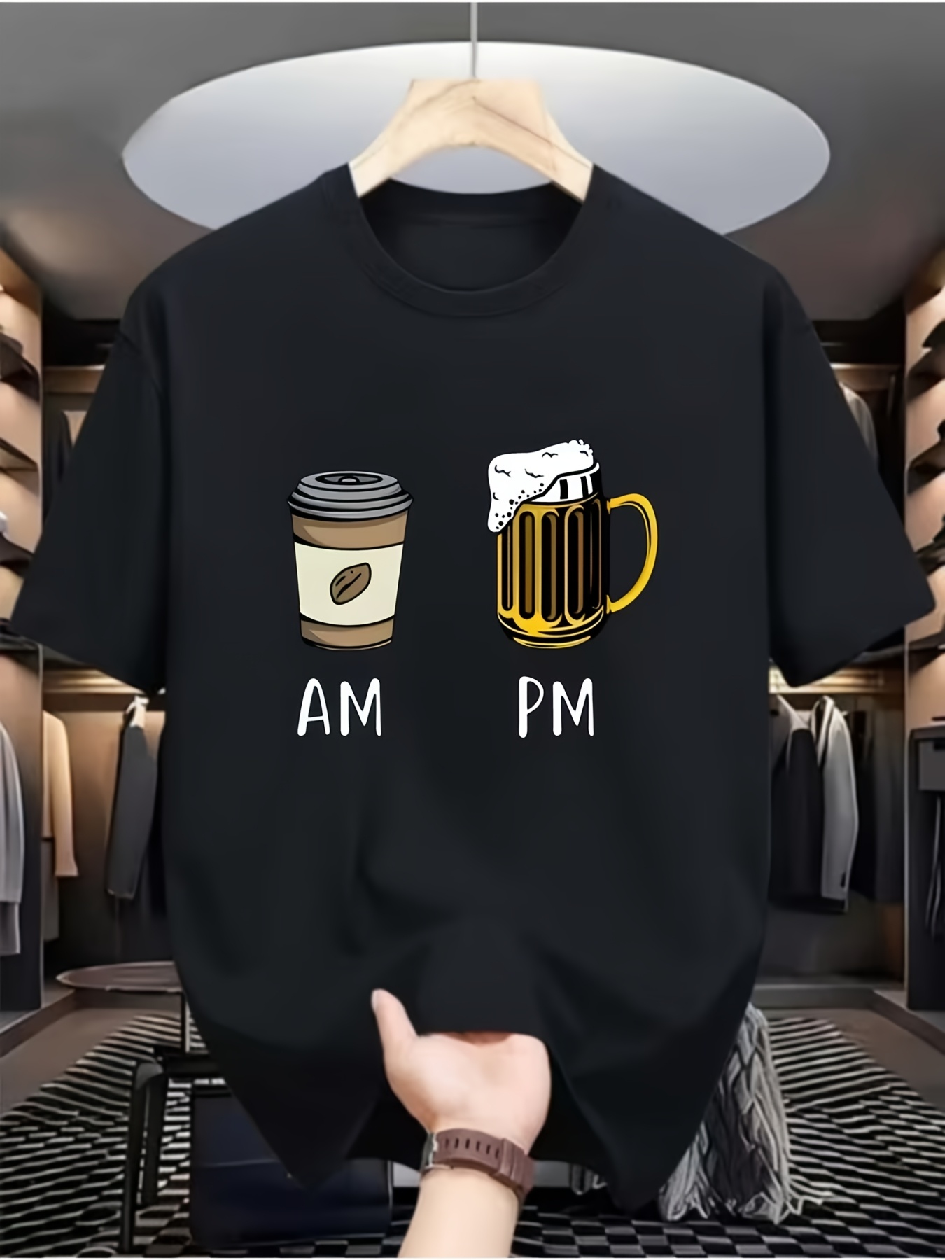 [Casual Digital Print T-Shirt] - Street Fashion Vibes ulasan dan harga