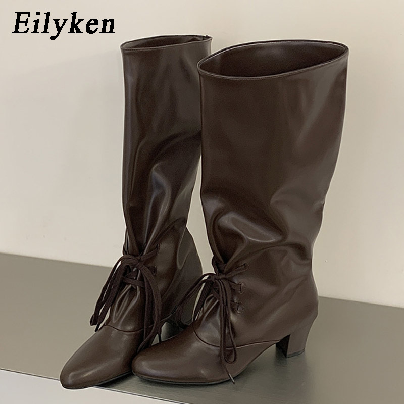 Eilyken Winter Fashion Lace Up - Street Fashion Ladies ulasan dan harga