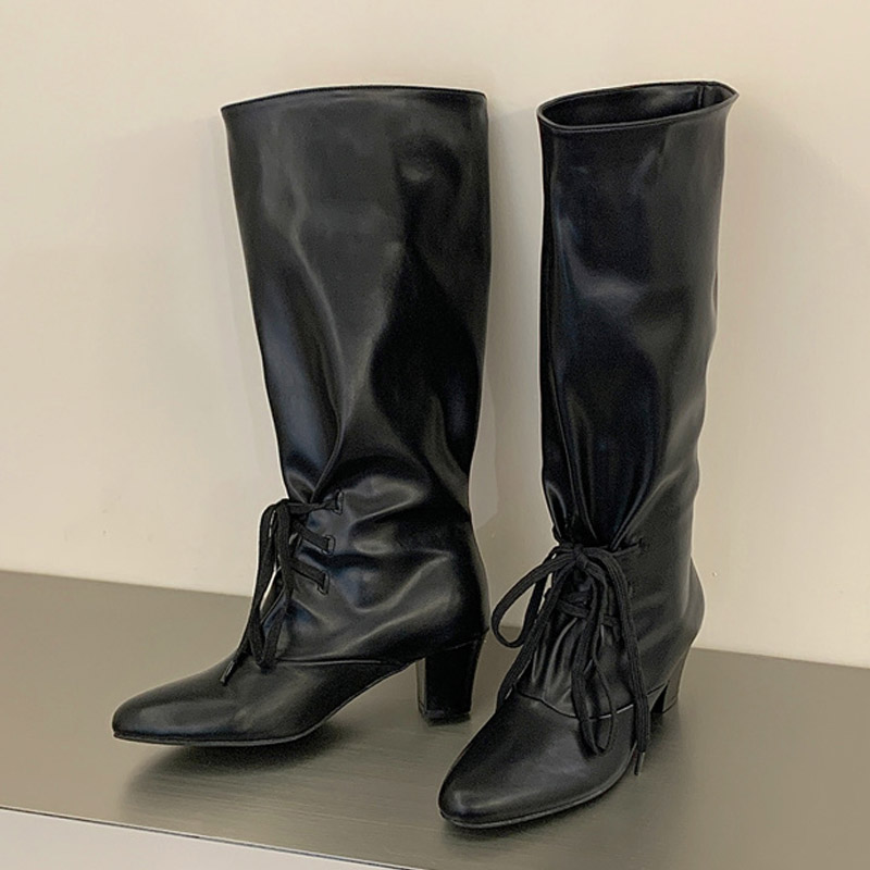 Eilyken Winter Fashion Lace Up - Street Fashion Ladies ulasan dan harga