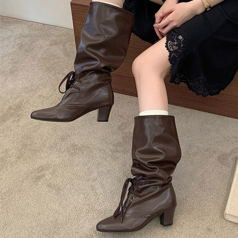 Eilyken Winter Fashion Lace Up - Street Fashion Ladies ulasan dan harga
