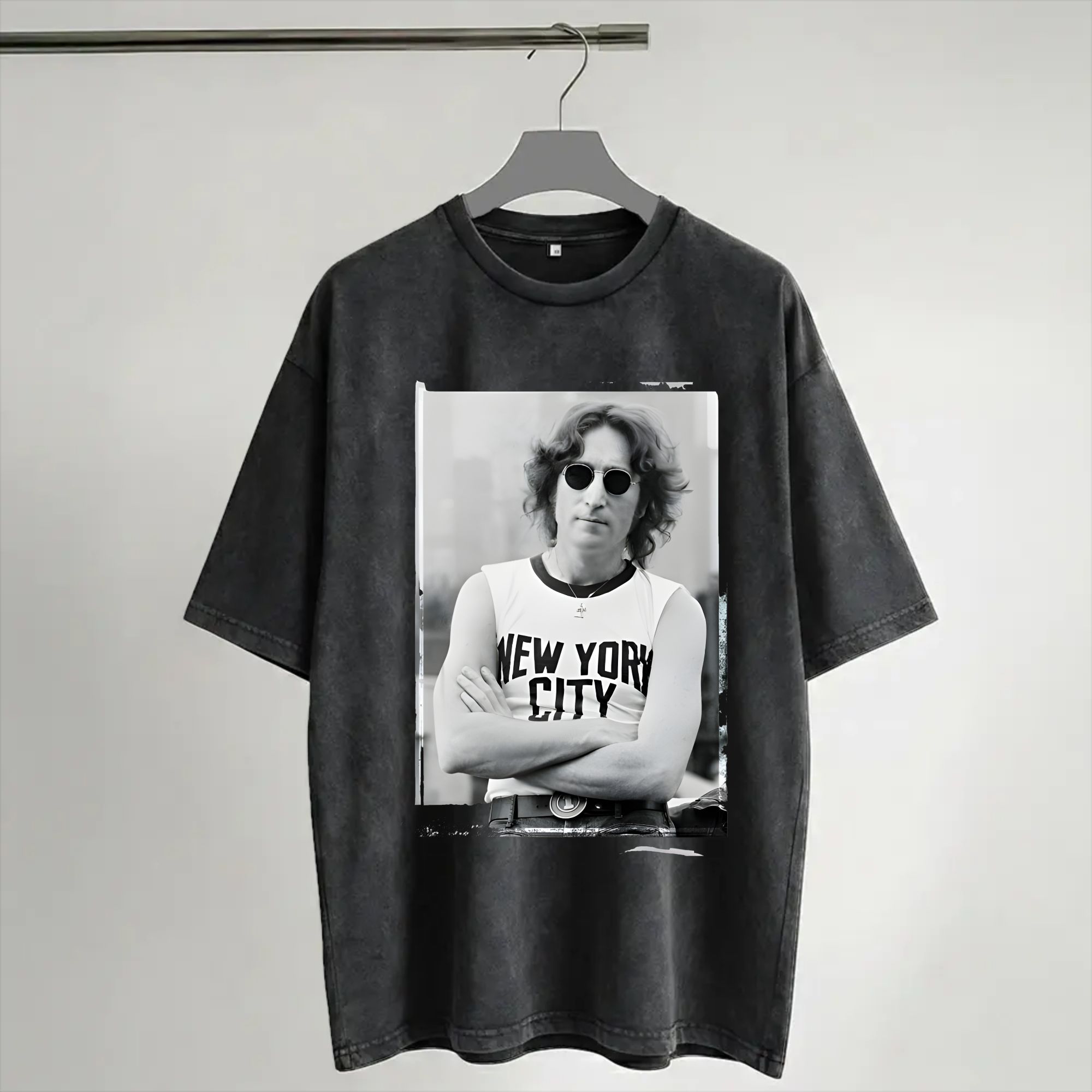 Harajuku Washed Shirt John Len - Street Fashion Outfit For Men ulasan dan harga