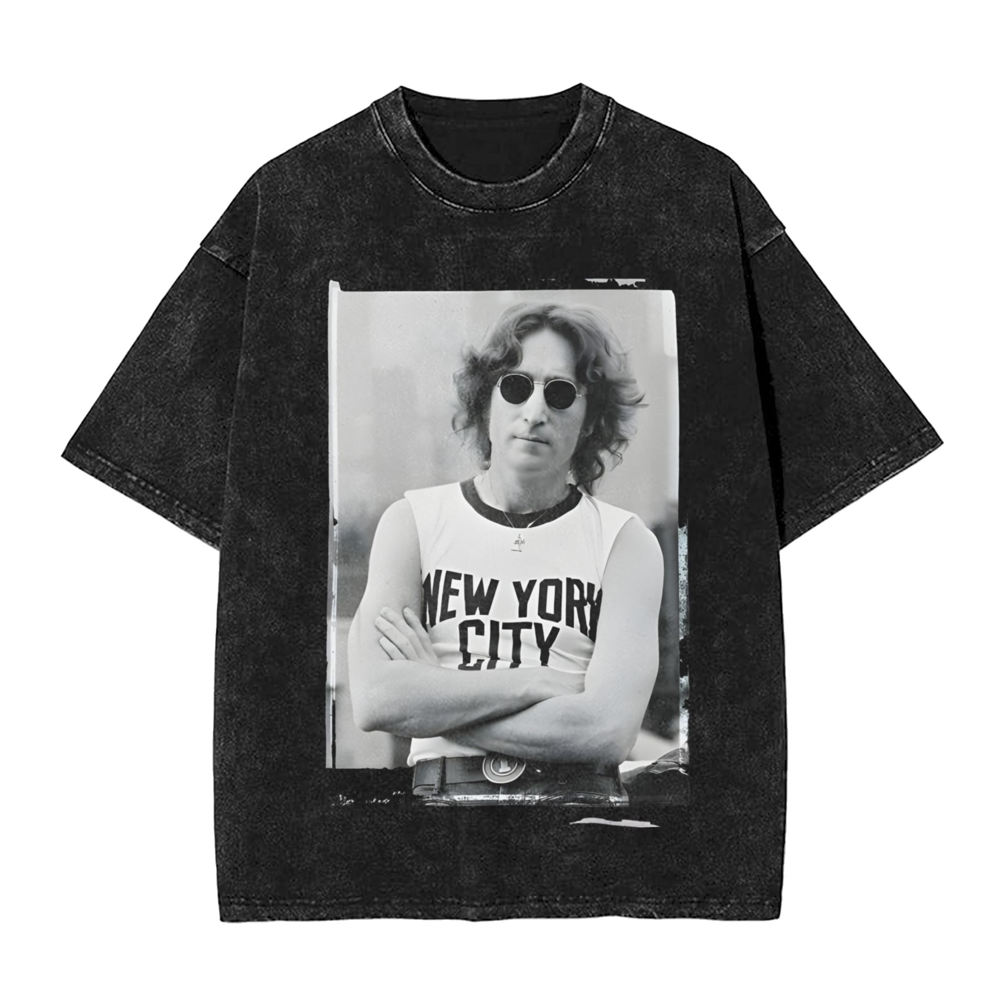 Harajuku Washed Shirt John Len - Street Fashion Outfit For Men ulasan dan harga