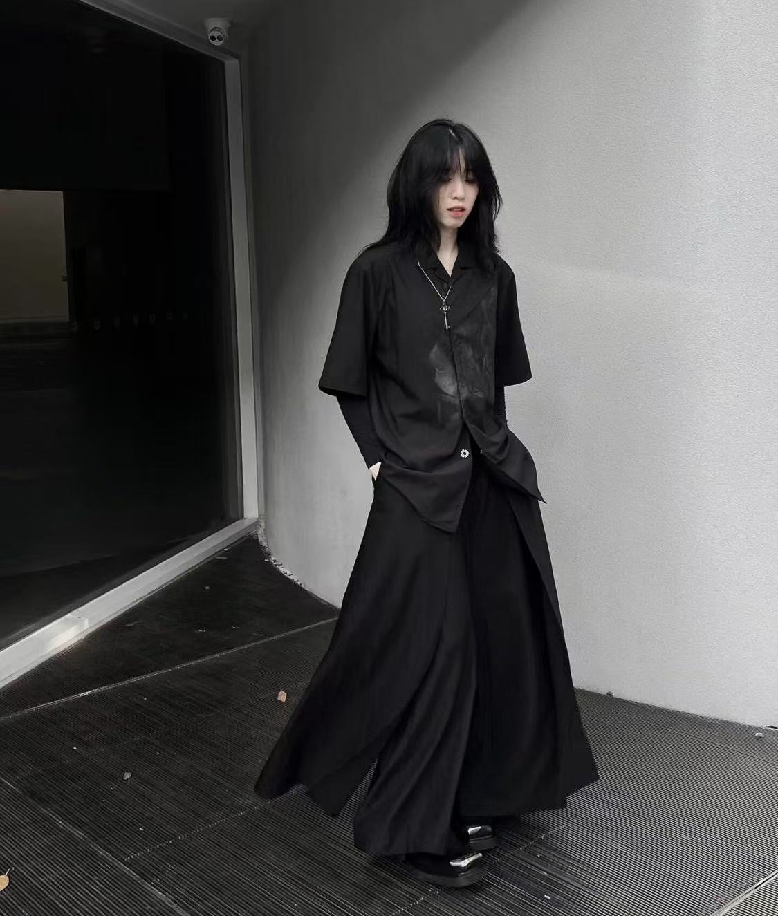 Cool Black New Chinese Style C - Street Fashion Outfit For Men ulasan dan harga