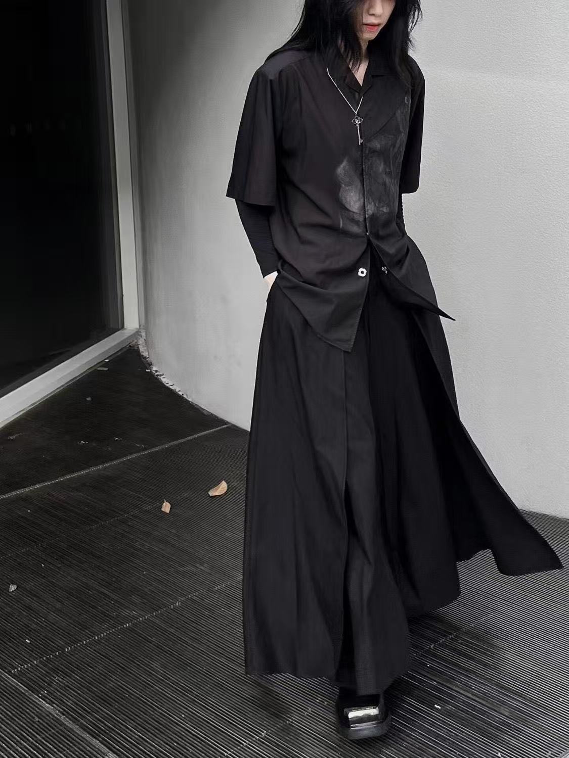 Cool Black New Chinese Style C - Street Fashion Outfit For Men ulasan dan harga
