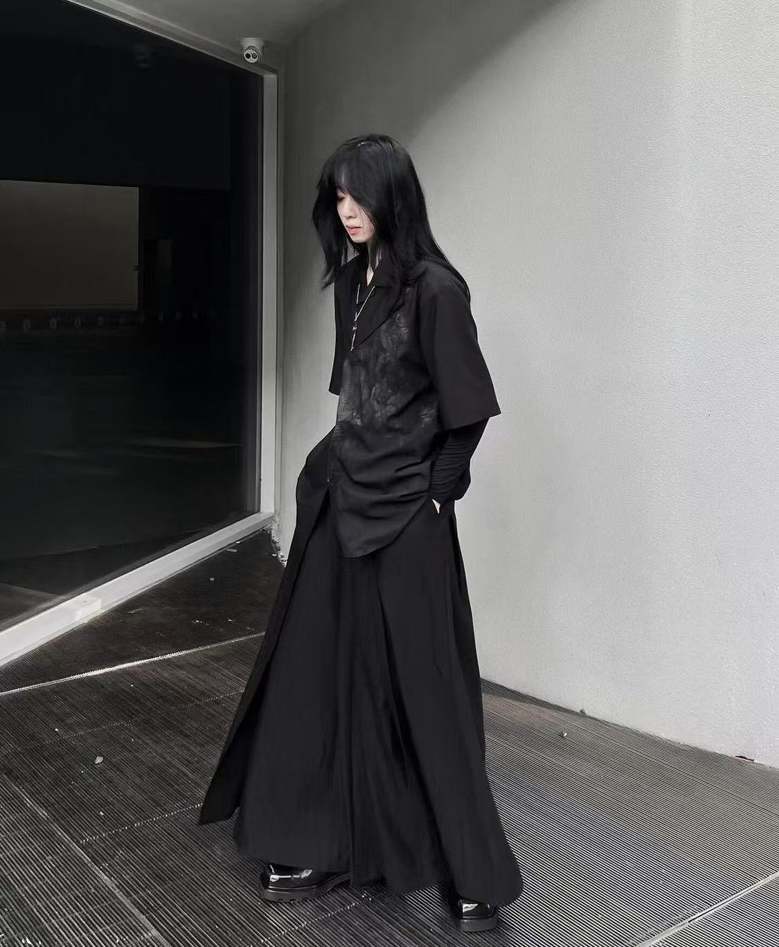 Cool Black New Chinese Style C - Street Fashion Outfit For Men ulasan dan harga