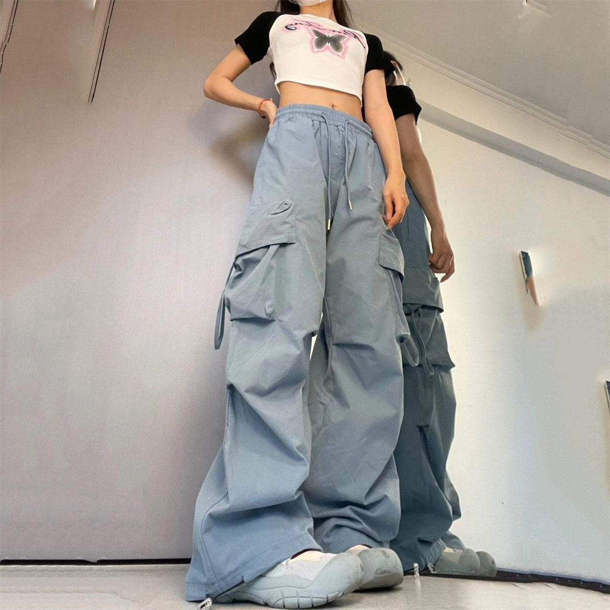 Oversized Pocket High Street P - Street Fashion England ulasan dan harga