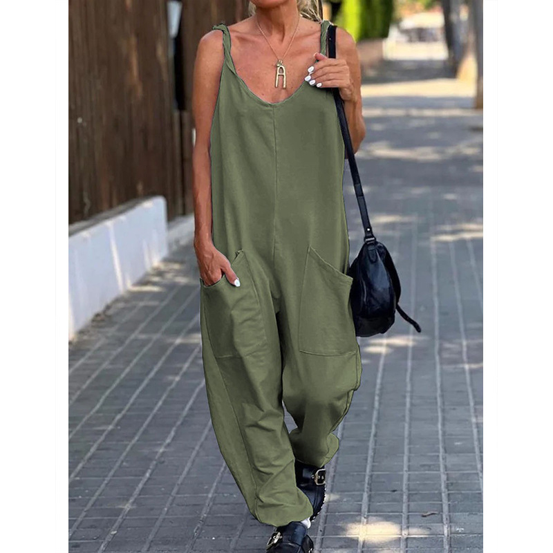 Jumpsuit Women's Solid Color L - Street Fashion England ulasan dan harga