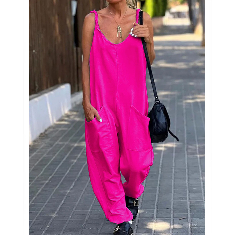 Jumpsuit Women's Solid Color L - Street Fashion England ulasan dan harga