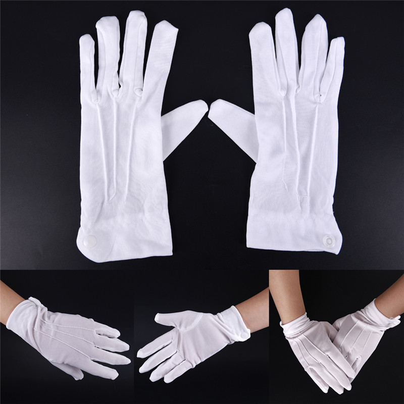 1Pair White Formal Gloves Men  - Street Fashion Gloves ulasan dan harga