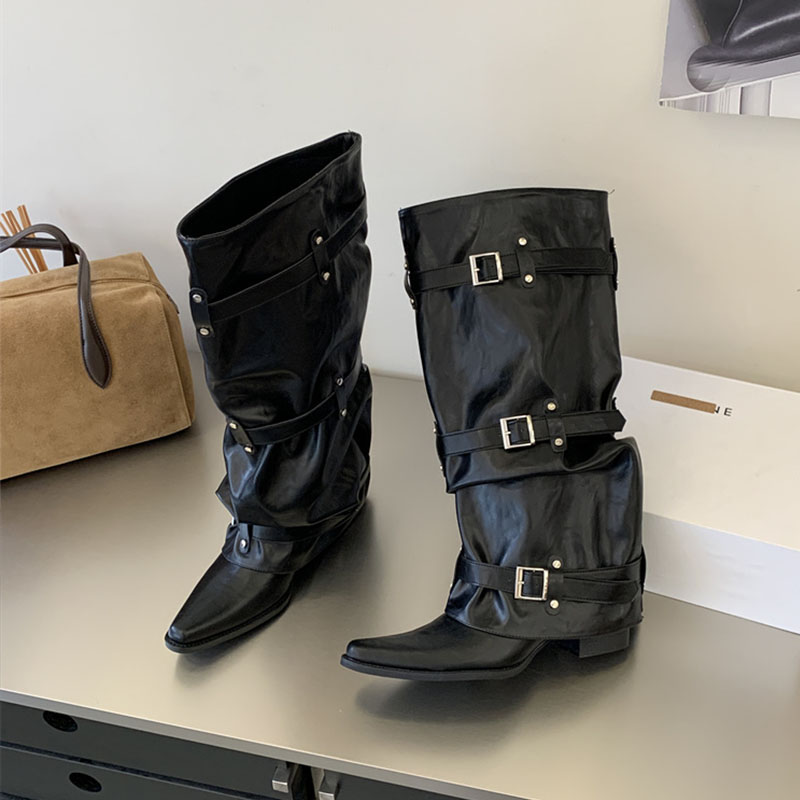 Black New Autumn Winter Narrow - Street Fashion Ladies ulasan dan harga
