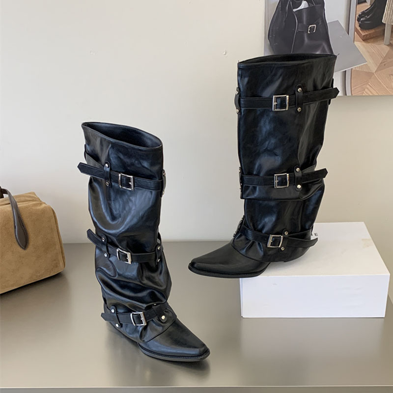 Black New Autumn Winter Narrow - Street Fashion Ladies ulasan dan harga