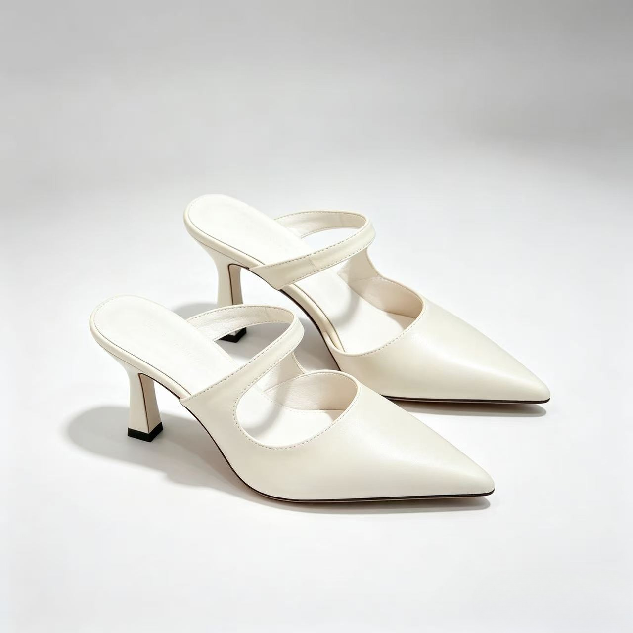 Ladies Pointed Mule High Heels - Street Fashion Ladies ulasan dan harga