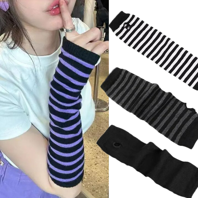 Punk Long Sleeves Fingerless G - Street Fashion Gloves ulasan dan harga