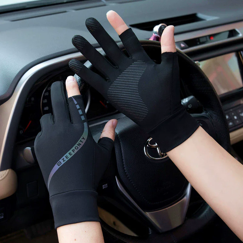 Men's Summer Ice Silk Cycling  - Street Fashion Gloves ulasan dan harga