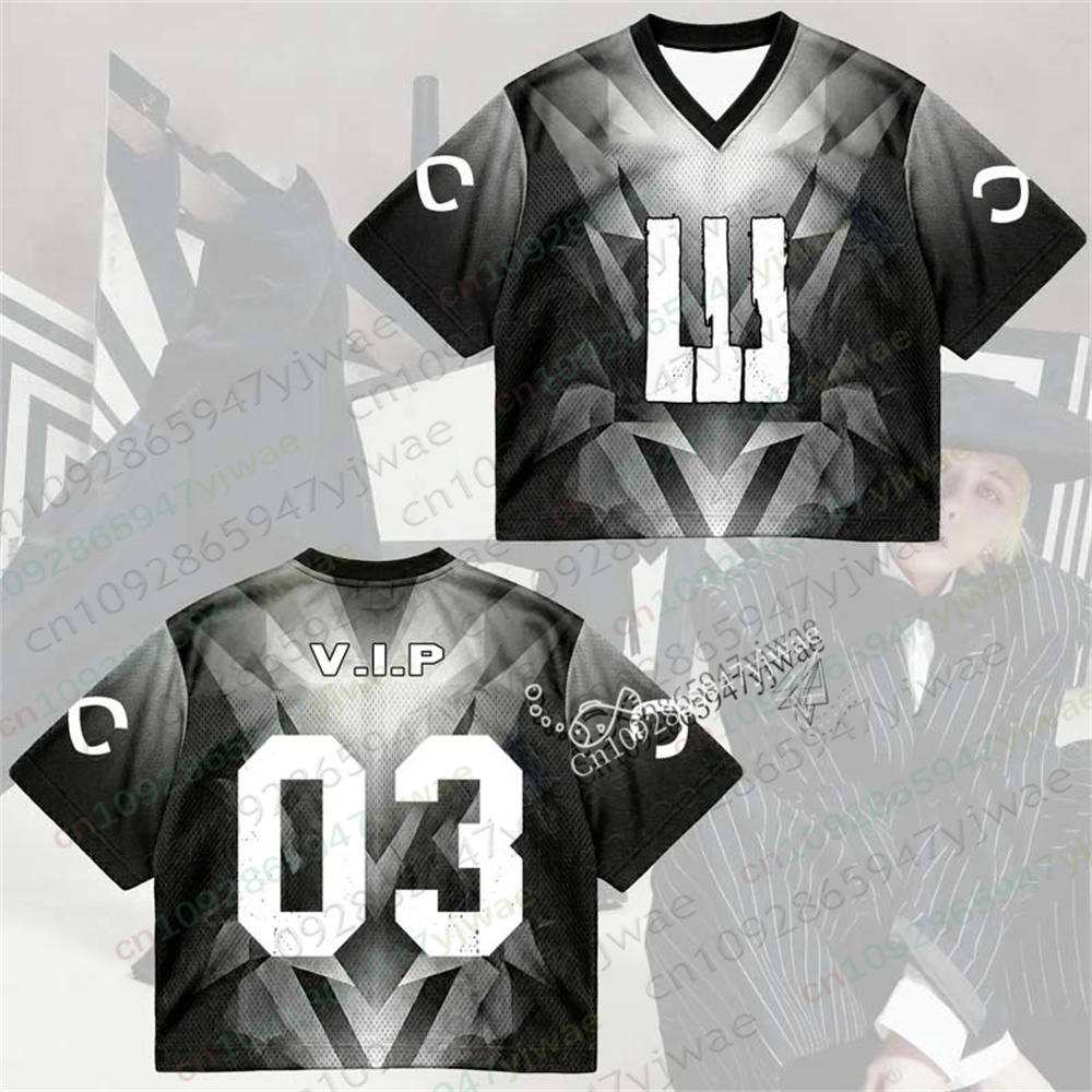 KPOP-Cosmos Piano Mesh Jersey  - Street Fashion Outfit For Men ulasan dan harga