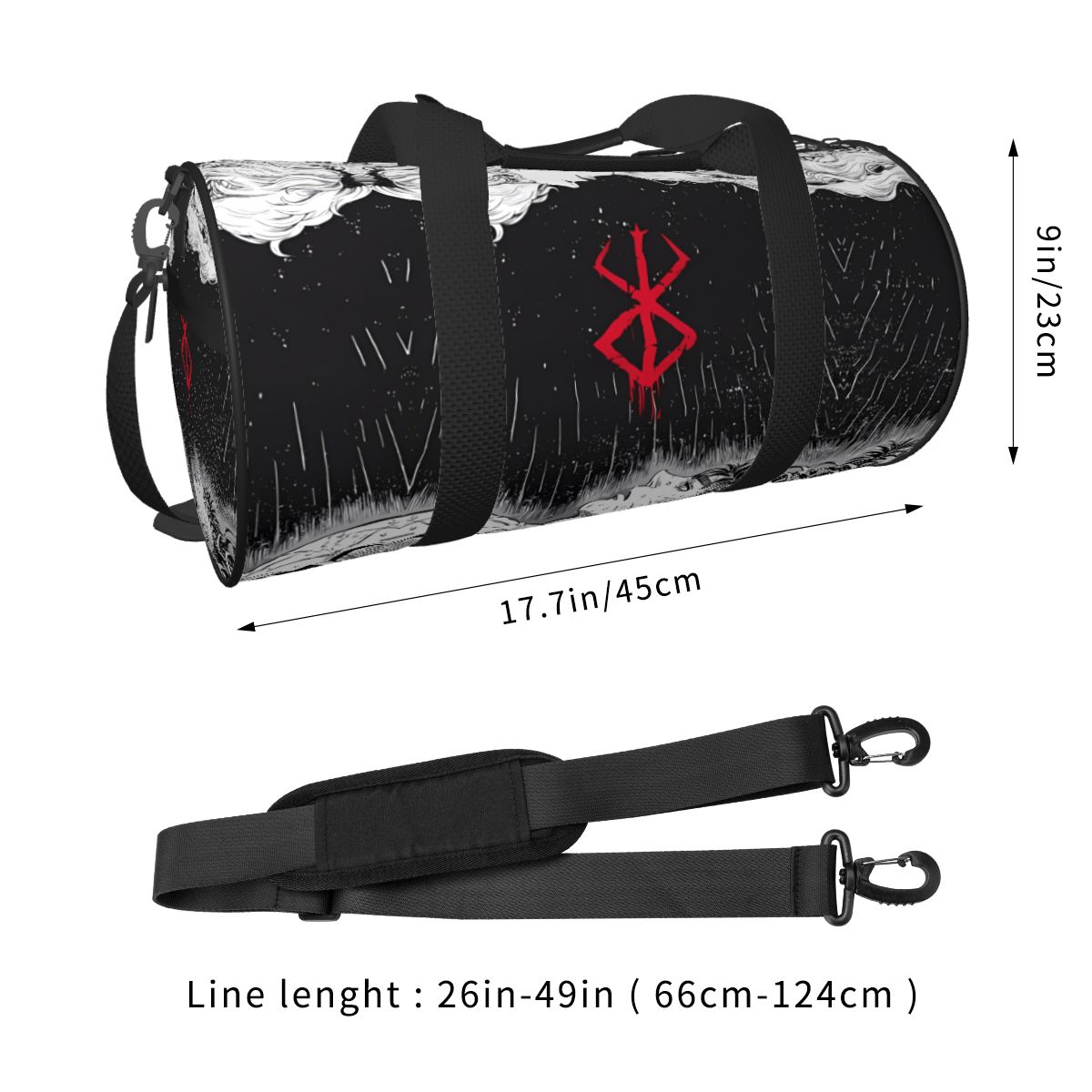 Japan Anime Bereserk Gym Bag F - Street Fashion Couple ulasan dan harga