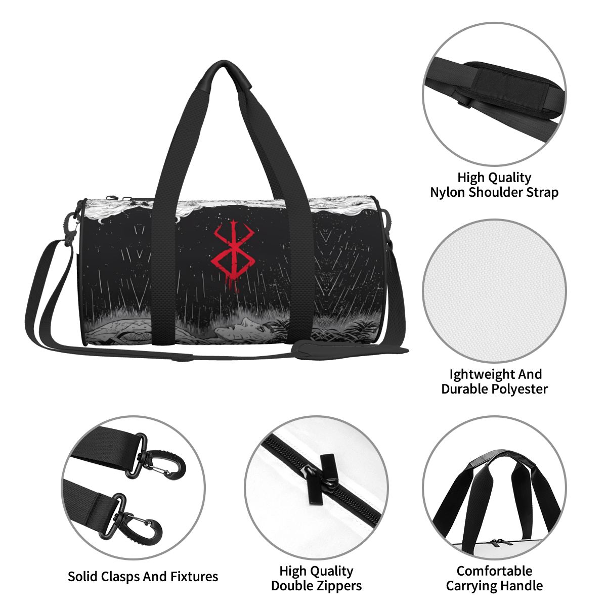 Japan Anime Bereserk Gym Bag F - Street Fashion Couple ulasan dan harga