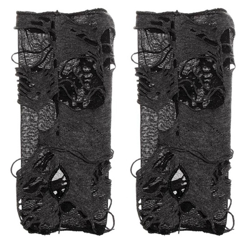 Unisex Gothic Black Gloves Fin - Street Fashion Gloves ulasan dan harga