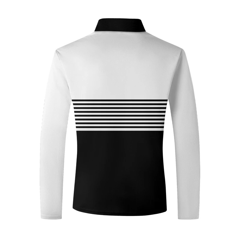 Striped pattern printed polo s - Street Fashion England ulasan dan harga