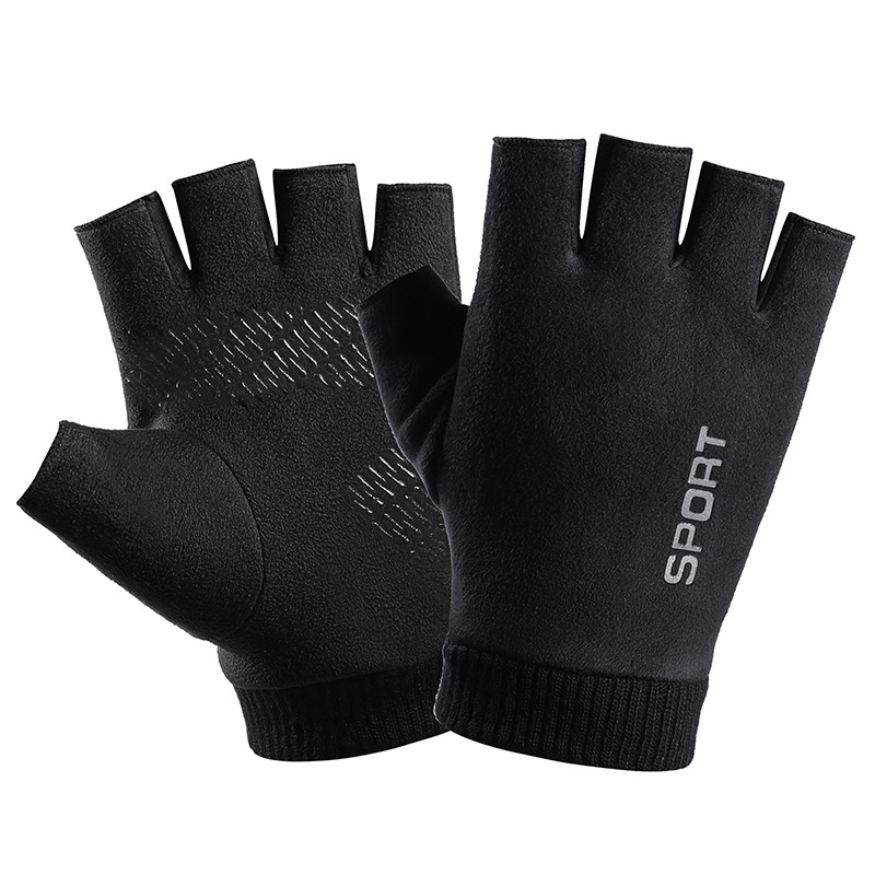 Men Winter Suede Leather Plush - Street Fashion Gloves ulasan dan harga