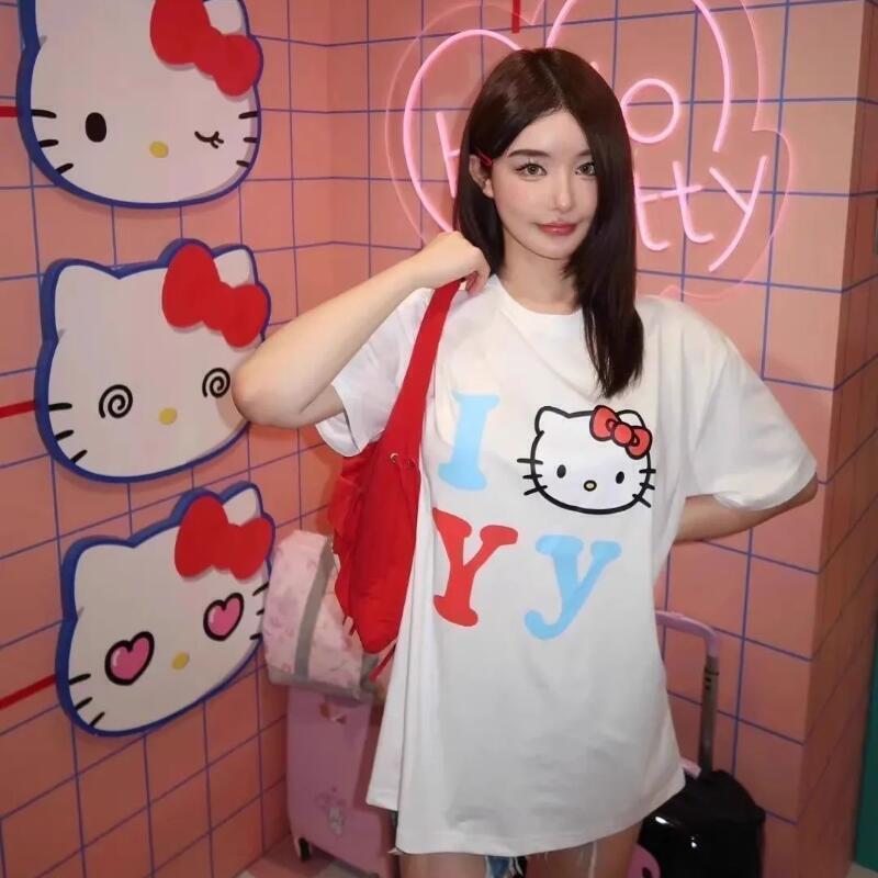Short-Sleeved Sanrio Summer Pu - Street Fashion Jersey ulasan dan harga