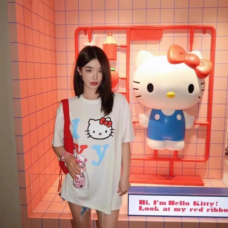 Short-Sleeved Sanrio Summer Pu - Street Fashion Jersey ulasan dan harga
