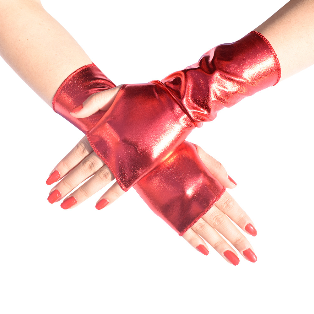 1Pair Women's Faux Patent Leat - Street Fashion Gloves ulasan dan harga