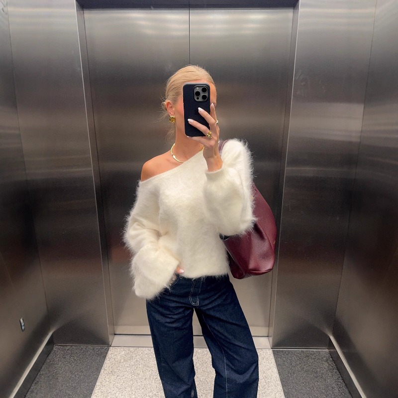 2025 Women Solid Off Shoulder  - Street Fashion England ulasan dan harga