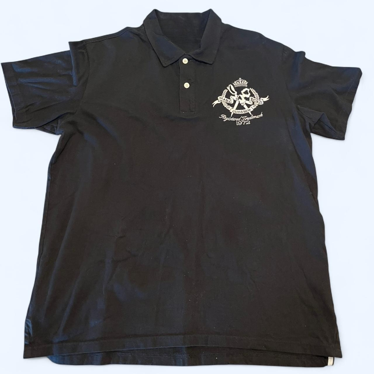 Men's Black Polo-shirts Short- - Street Fashion England ulasan dan harga