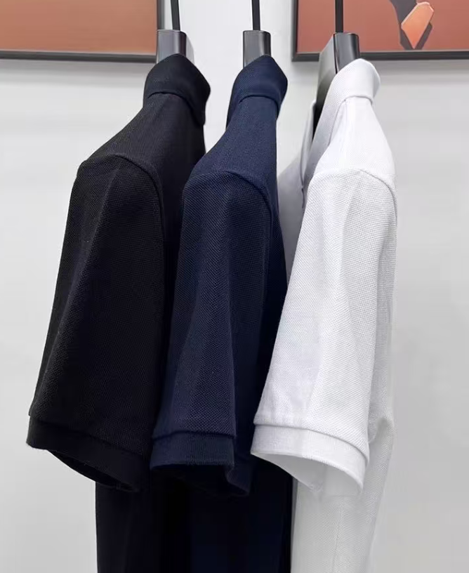 Men's Black Polo-shirts Short- - Street Fashion England ulasan dan harga