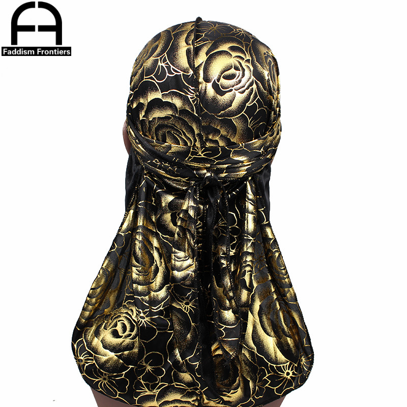 Custom Men's Print Silky Durag - Street Fashion Hats ulasan dan harga