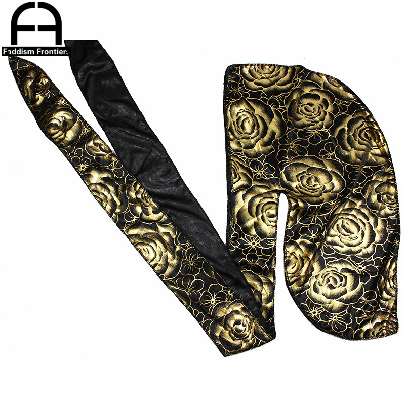 Custom Men's Print Silky Durag - Street Fashion Hats ulasan dan harga