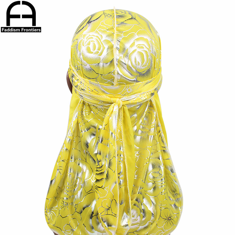 Custom Men's Print Silky Durag - Street Fashion Hats ulasan dan harga
